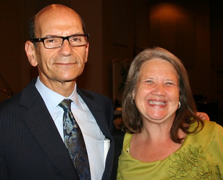 Paul Finebaum and his wife, Linda Hudson are married since 1990.